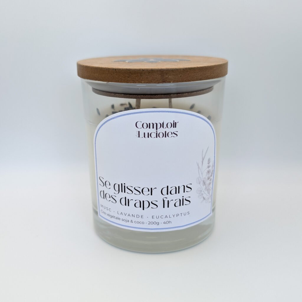 Bougies draps frais bougie fermée