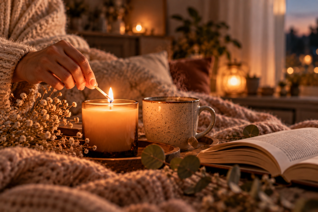 Créer son rituel du soir : 5 minutes pour ralentir vraiment image article comptoir lucioles
